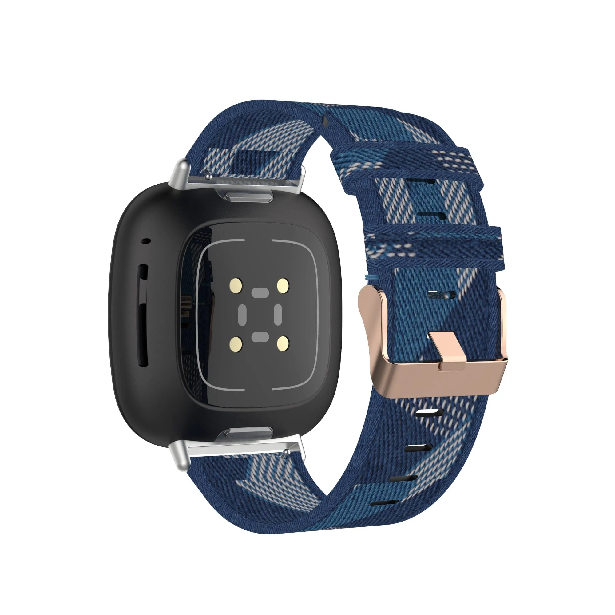 Stylish Canvas Watch Straps Compatible with Fitbit Versa