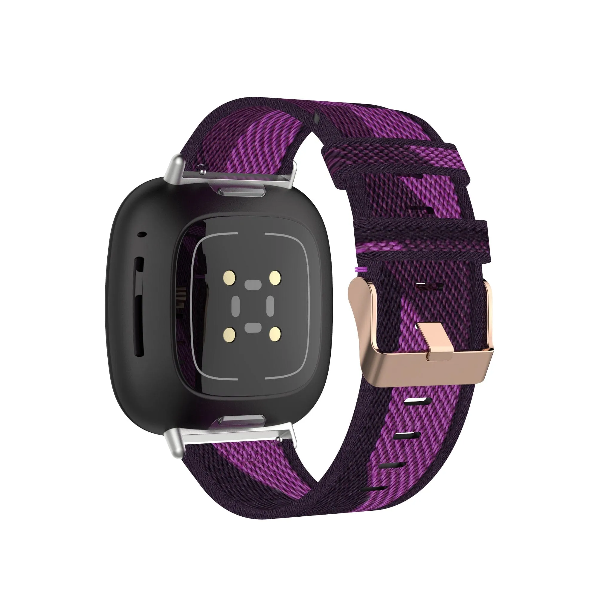 Stylish Canvas Watch Straps Compatible with Fitbit Versa