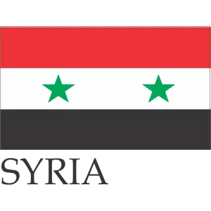 Syria Embroidered Flag Badge