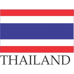 Thailand Embroidered Flag Badge