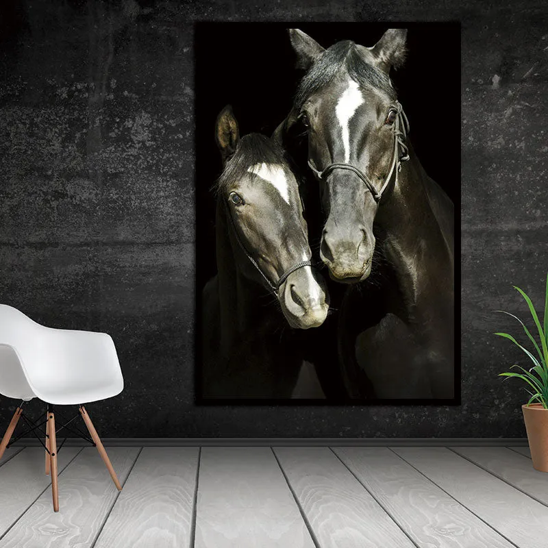 Unframed Wall Decor Beauty of Horse-Double Multiple Sizes