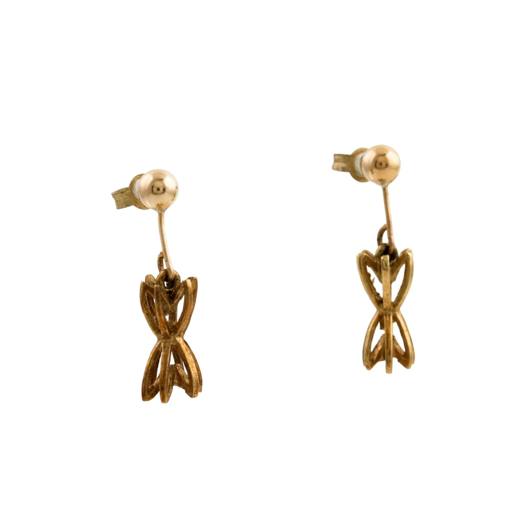 Vintage 10k Gold Drop Earring