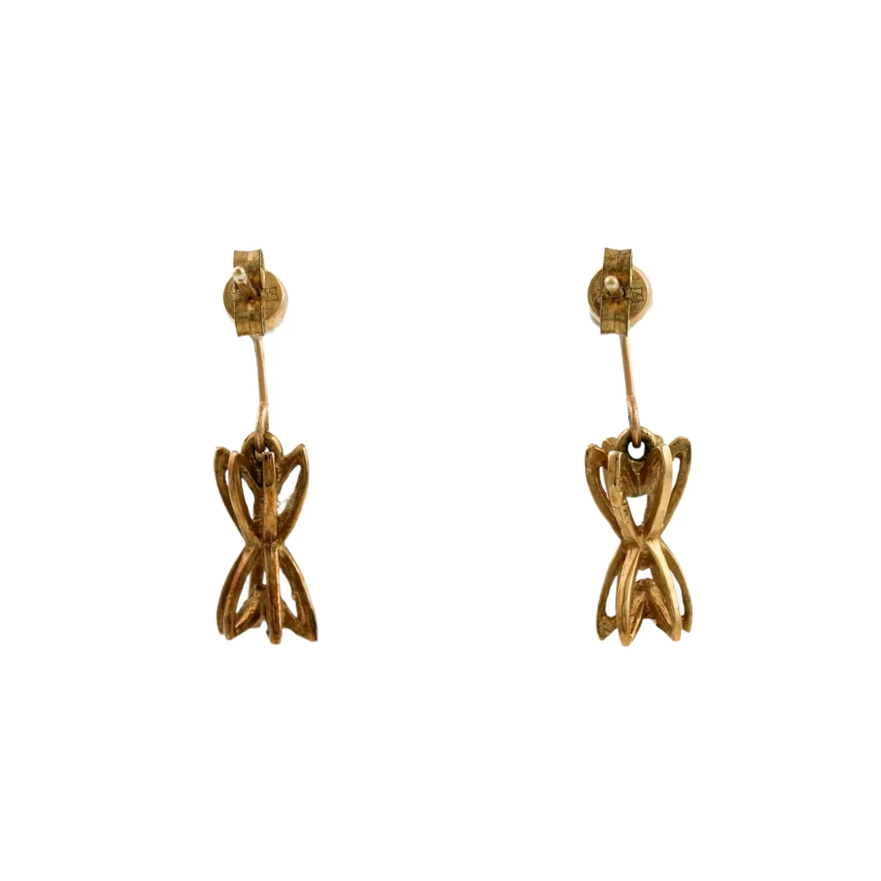 Vintage 10k Gold Drop Earring