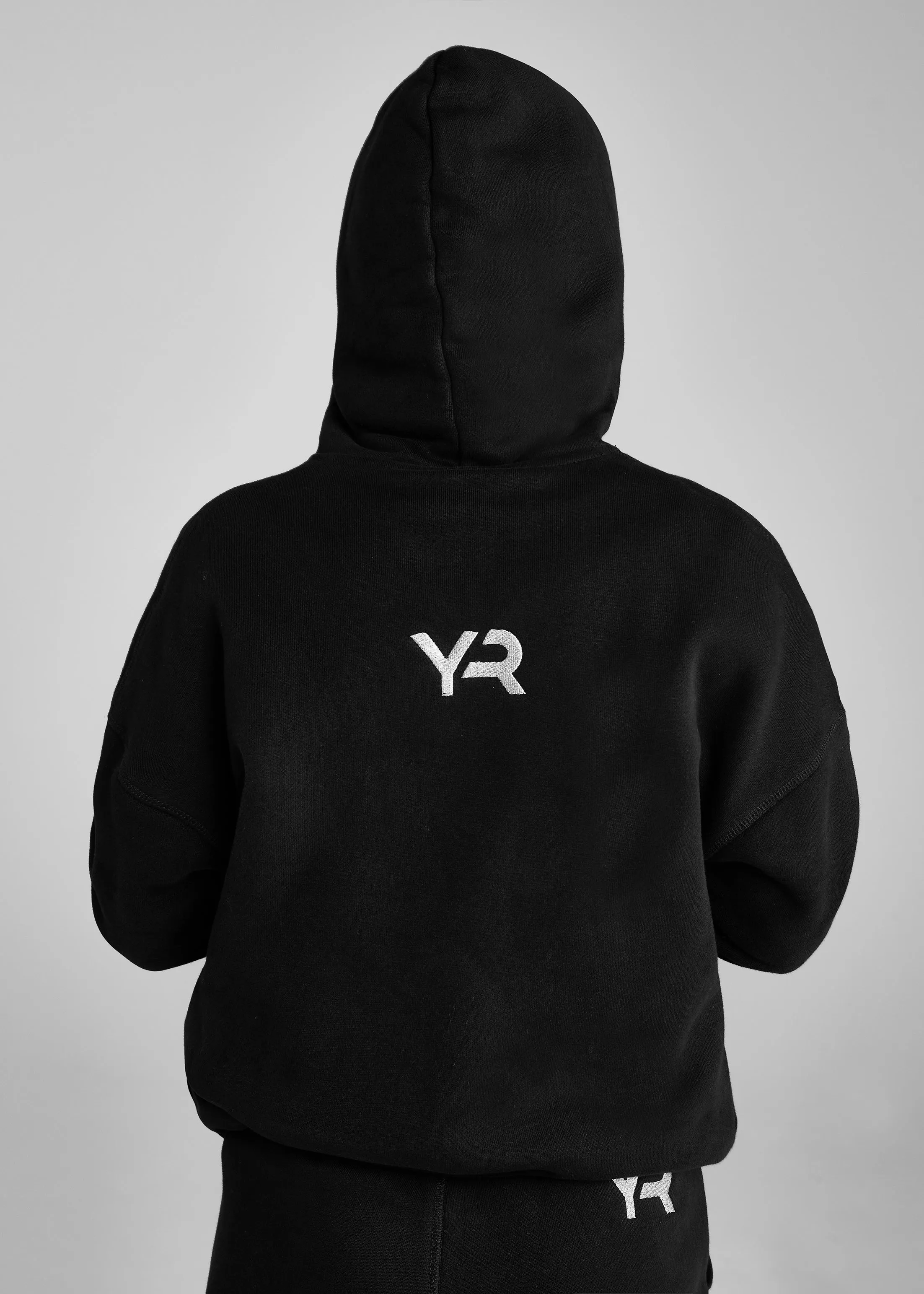 YR Black/Pink Pull On Hoodie